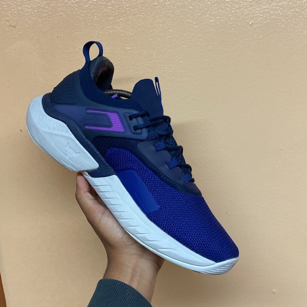 Under Armour Project Rock Disrupt “Bauhaus Blue” Size 12 - Picture 11 of 16